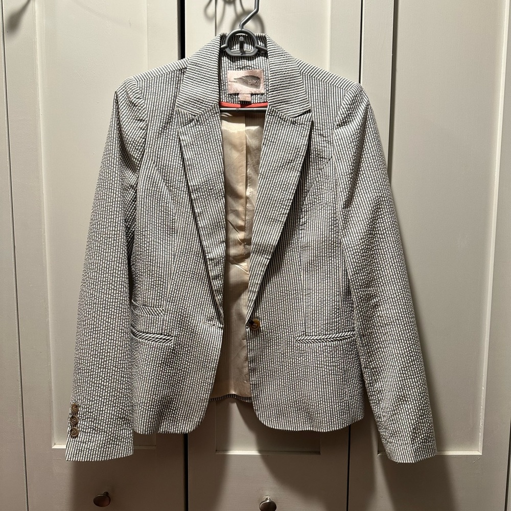 Seersucker blazer